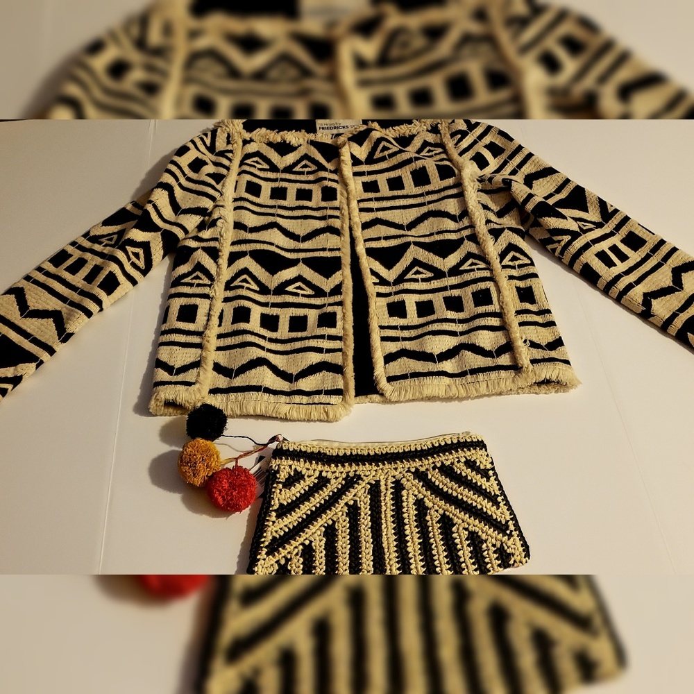 Bill Haire label vintage, ethic print jacket.